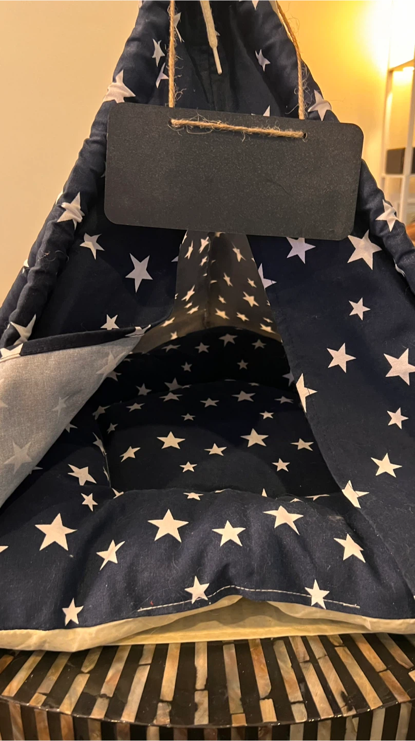 Teepee Pet Tent with Star Pattern🌱 - photo 3