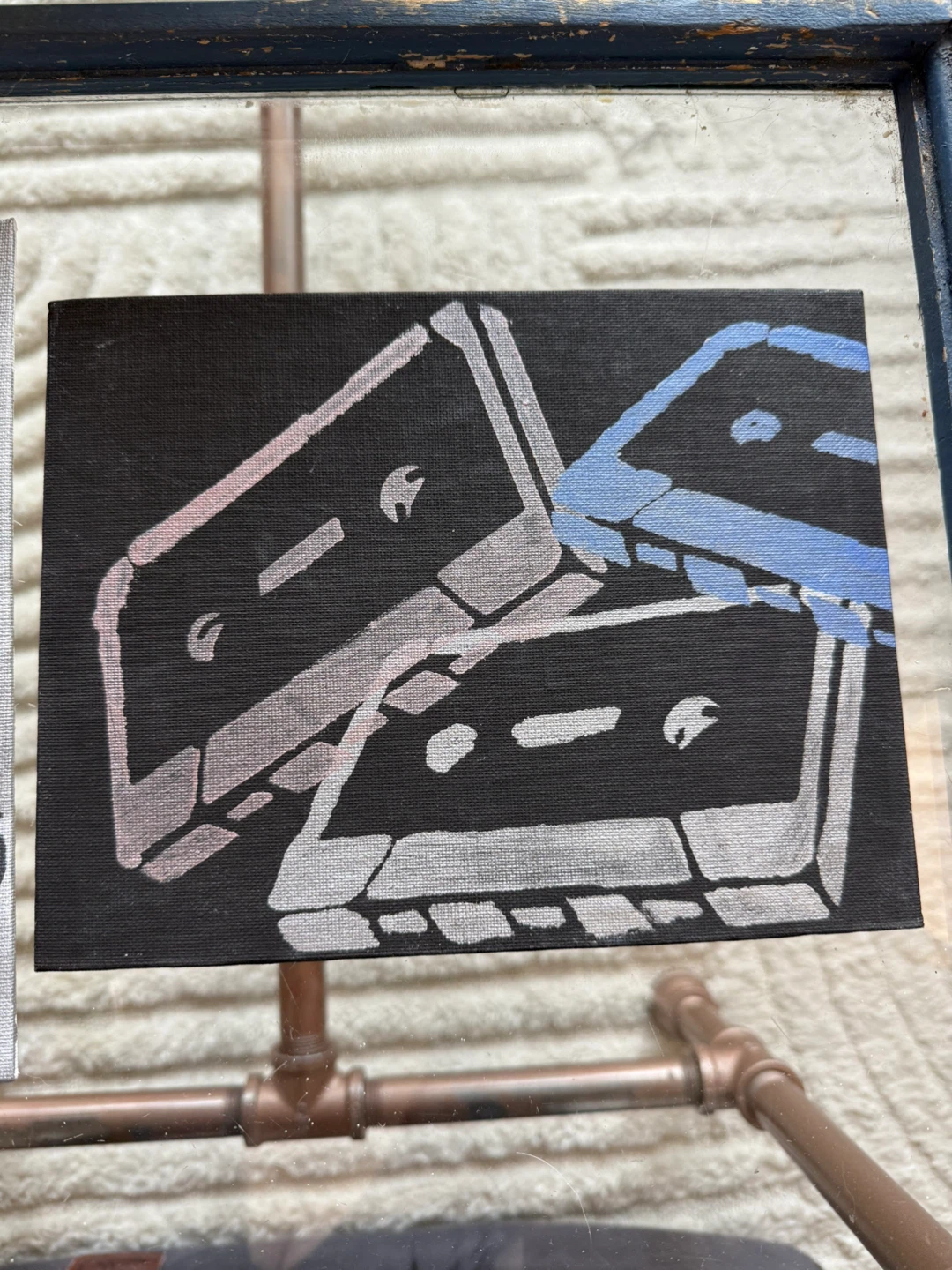 Canvas Art Prints: Headphones and Cassette Tapes - photo 2
