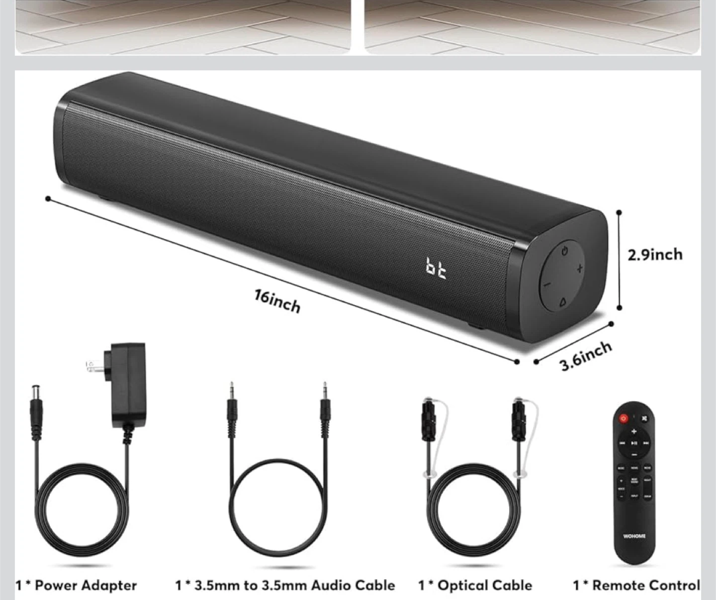 WOHOME Soundbar with Remote - photo 4