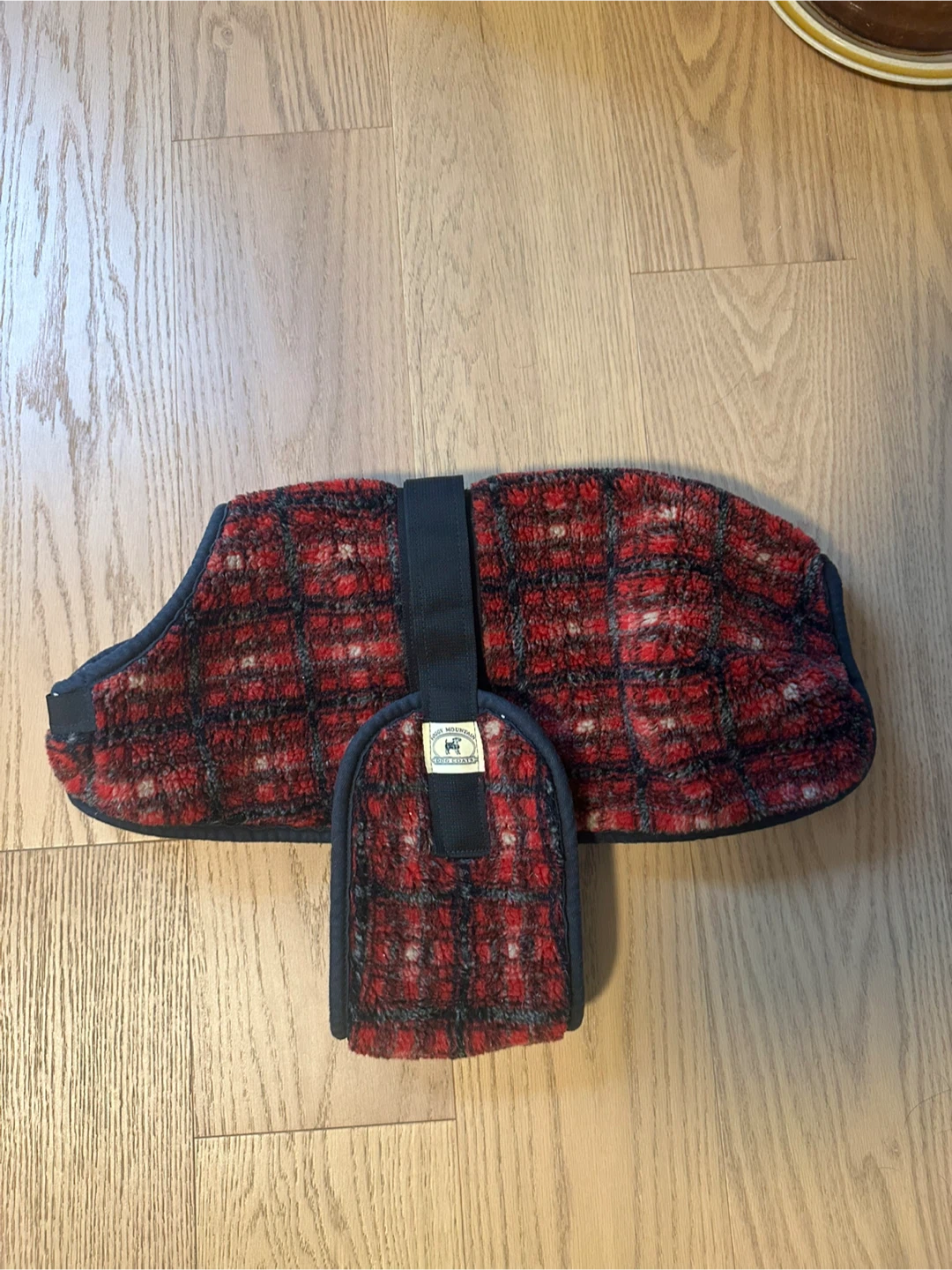 Foggy Mountain Dog Snuggler - Sweater/Coat - Red Tartan
