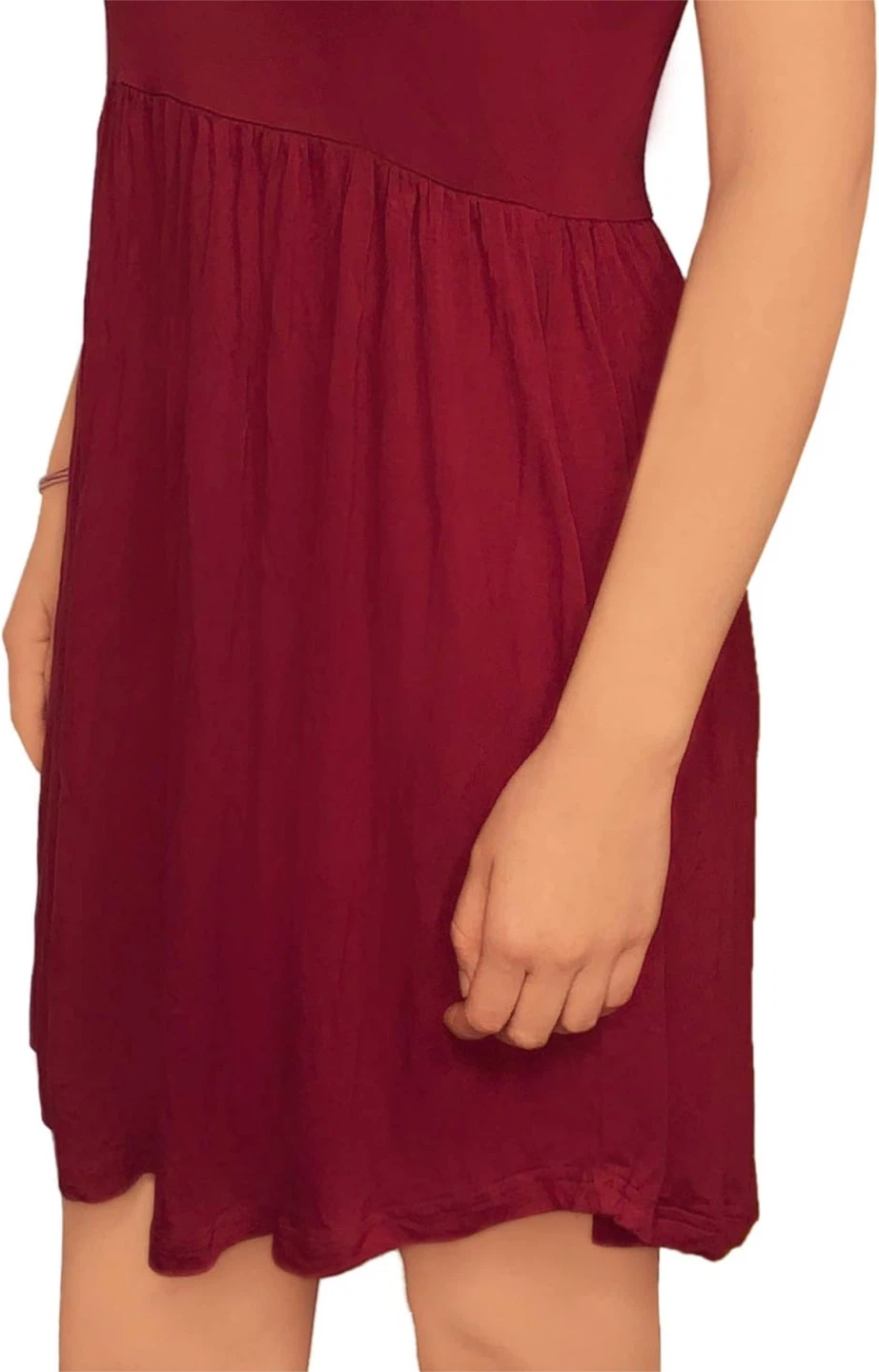 NEW! Women's Sleeveless Burgundy Pocket Dress - photo 4
