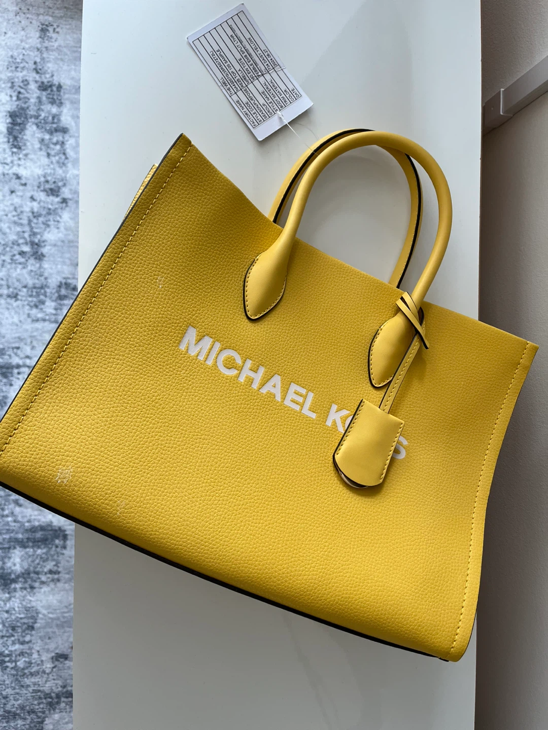 Michael Kors Yellow Leather Tote Bag - photo 3
