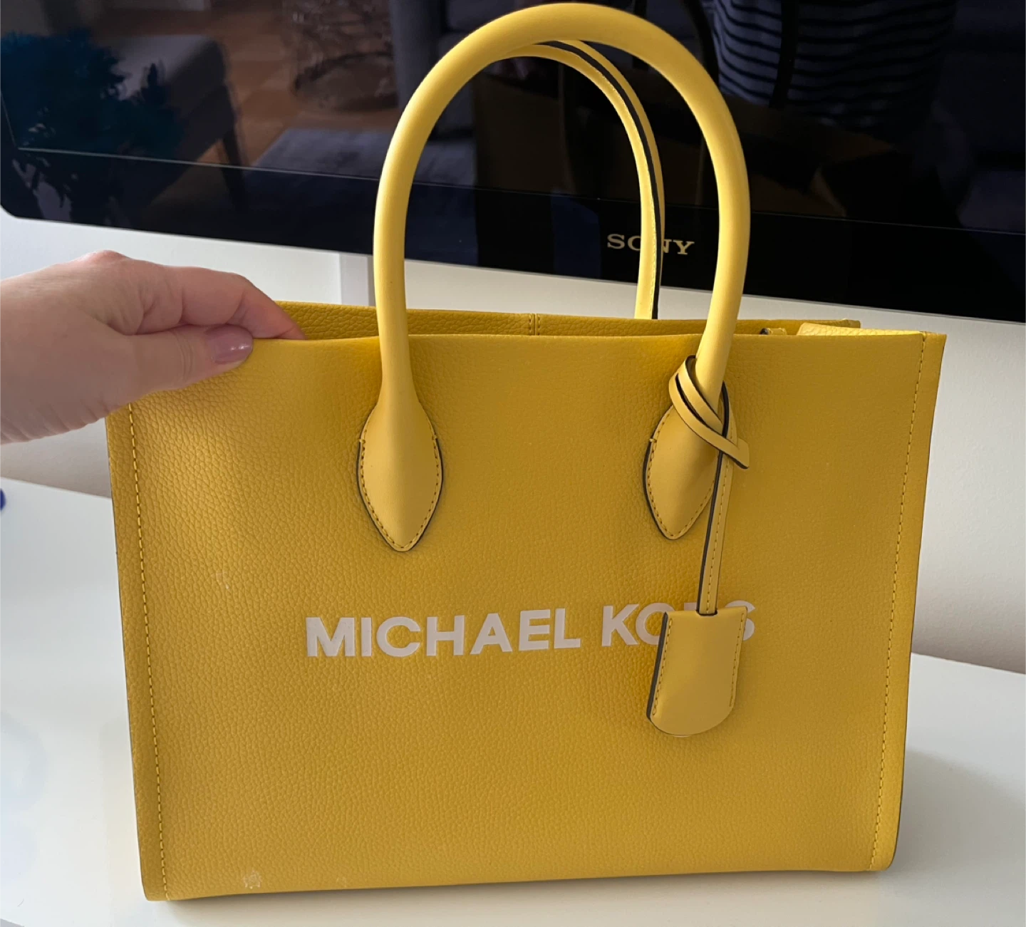 Michael Kors Yellow Leather Tote Bag - photo 2