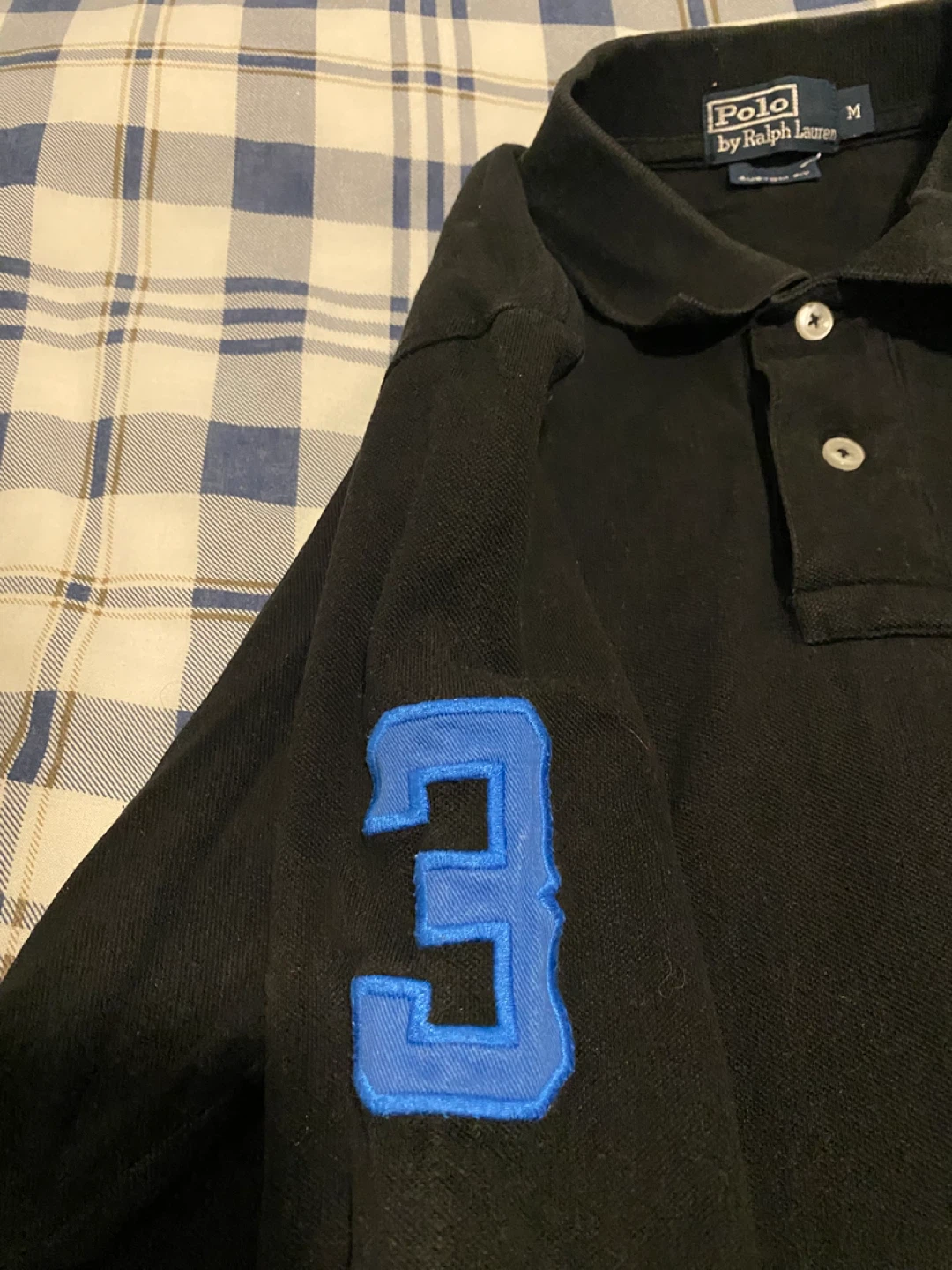 Polo Ralph Lauren Black Long Sleeve Polo Shirt Size M - photo 3