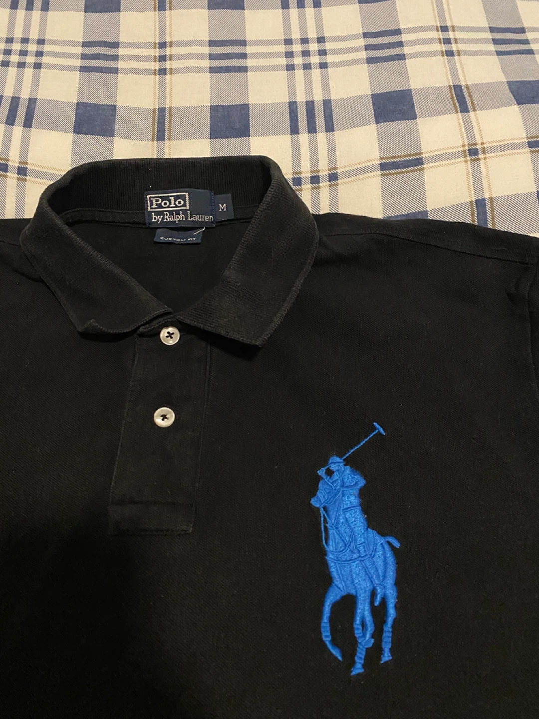 Polo Ralph Lauren Black Long Sleeve Polo Shirt Size M - photo 2