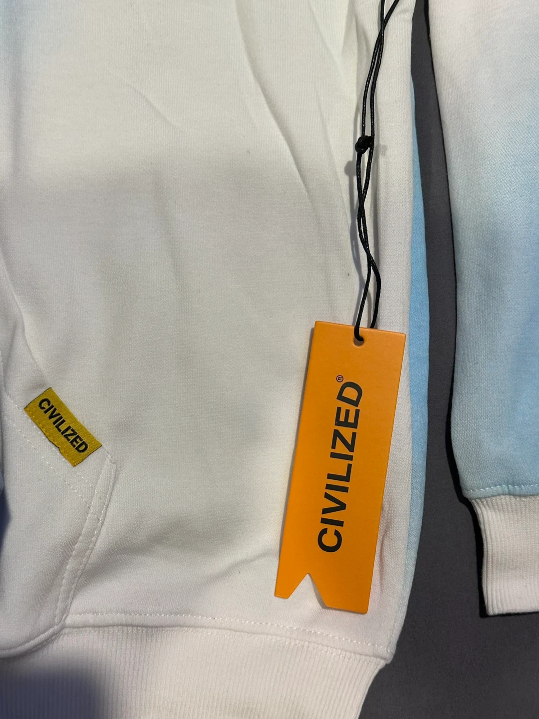 Civilized Off White Zip Up Hoodie - Size S - photo 2