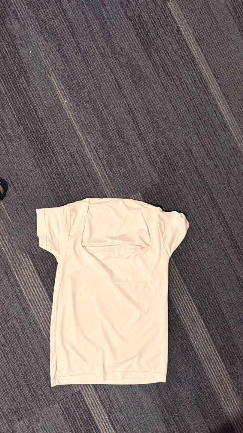White Square Neck T-Shirt