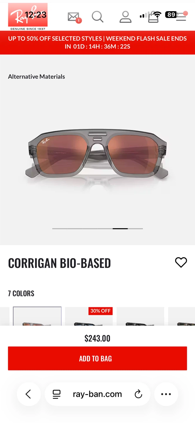 Ray-Ban RB4397 Corrigan Bio-Based Sunglasses - photo 2