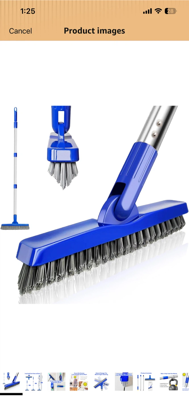 Grout Dirt Buster Long Handle Brush