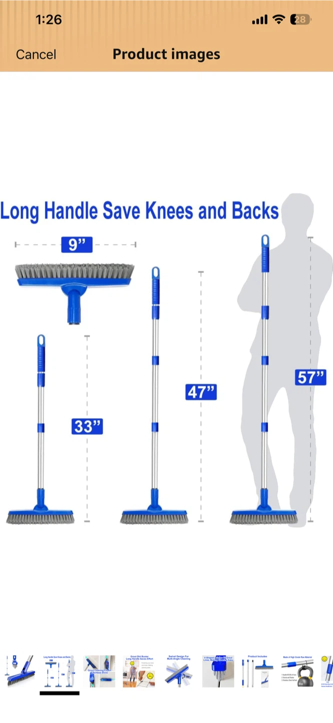 Grout Dirt Buster Long Handle Brush - photo 2