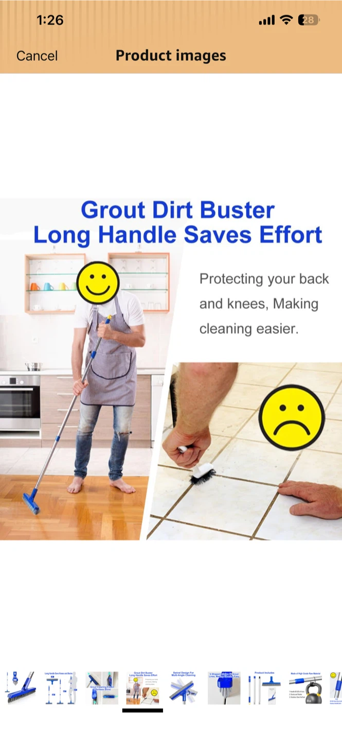 Grout Dirt Buster Long Handle Brush - photo 4