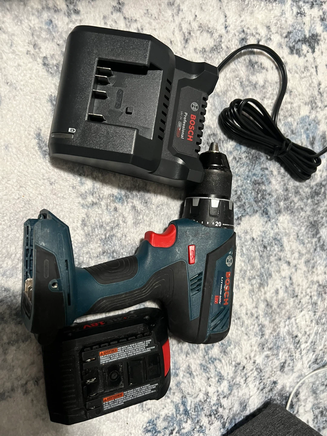 Bosch Professional 18V Cordless Drill with Battery and Charger