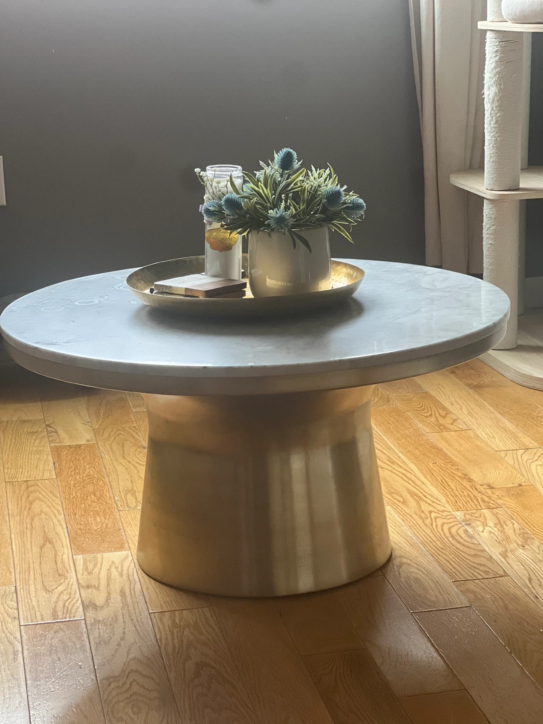 West Elm Marble Coffee Table