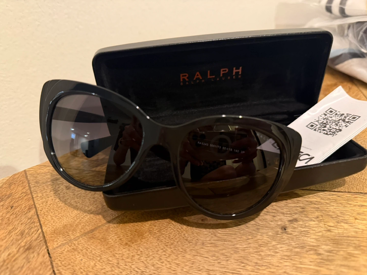 Ralph Lauren Black Cat-Eye Sunglasses