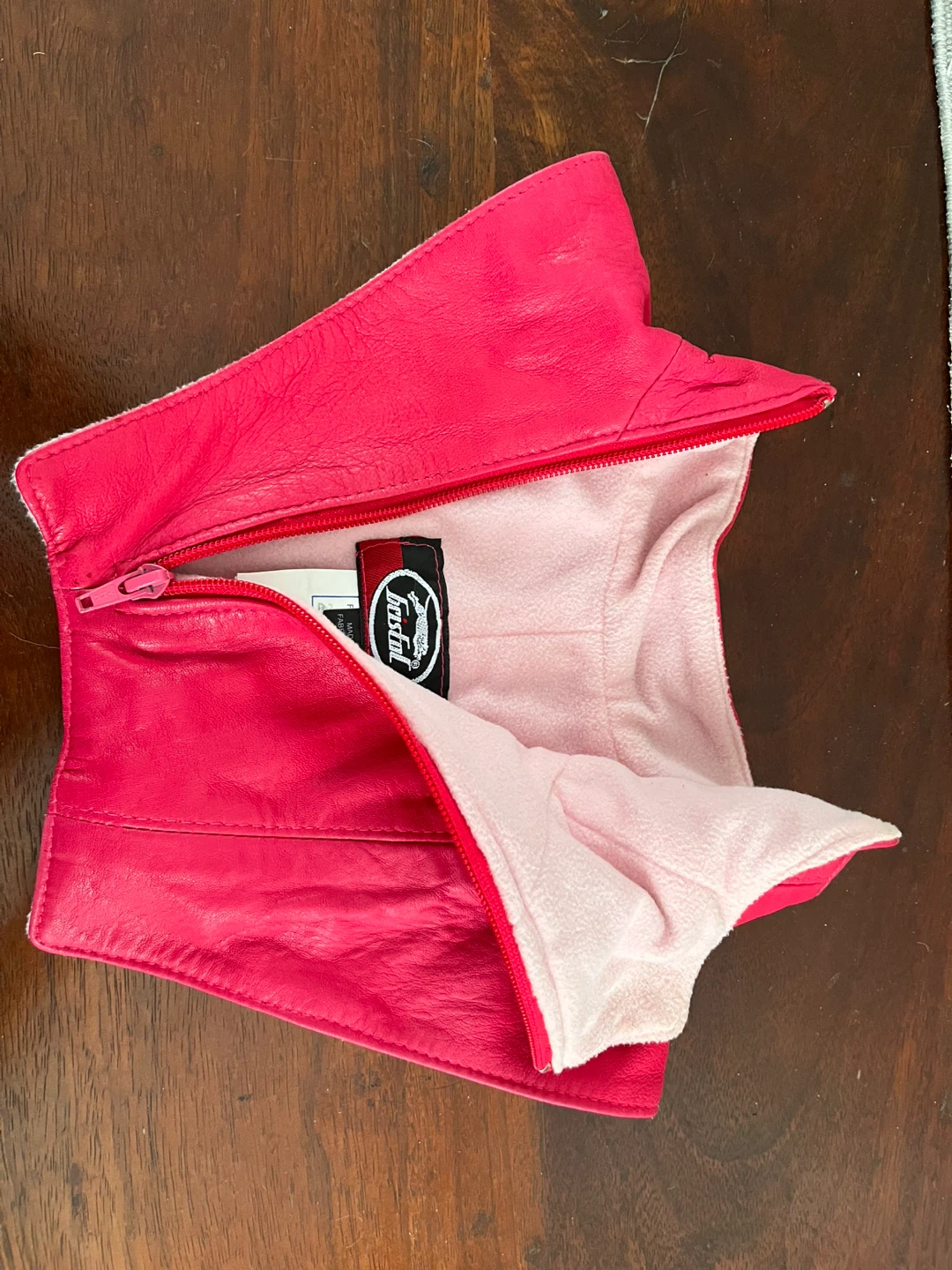 Bristol Pink Leather Fleece Lined Collar - photo 3