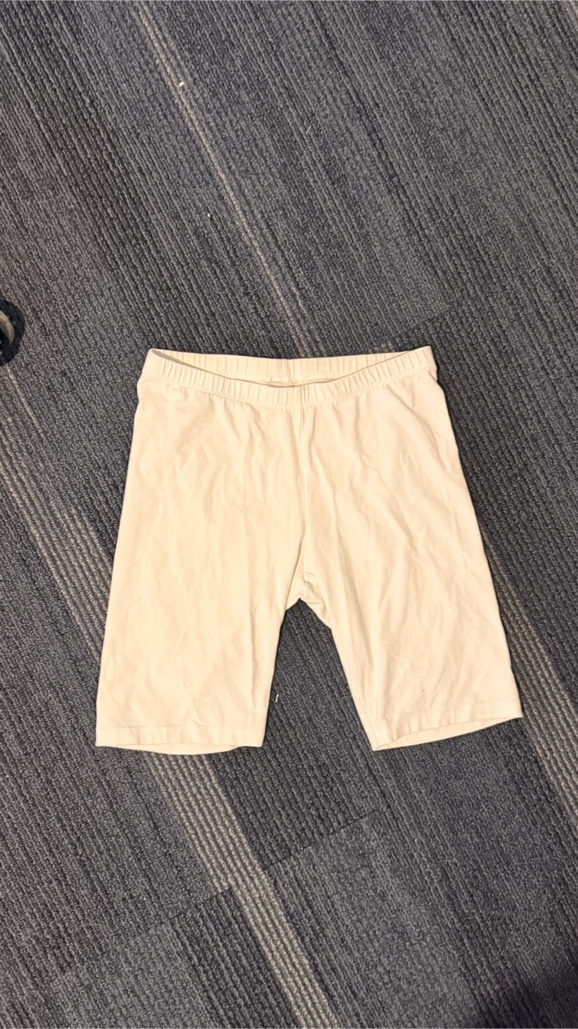 Women's White Bike Shorts