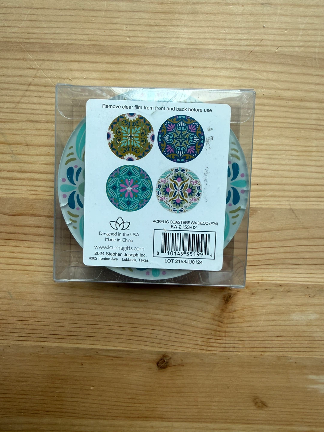 Karma Gifts Acrylic Coasters - Set of 4 - photo 2