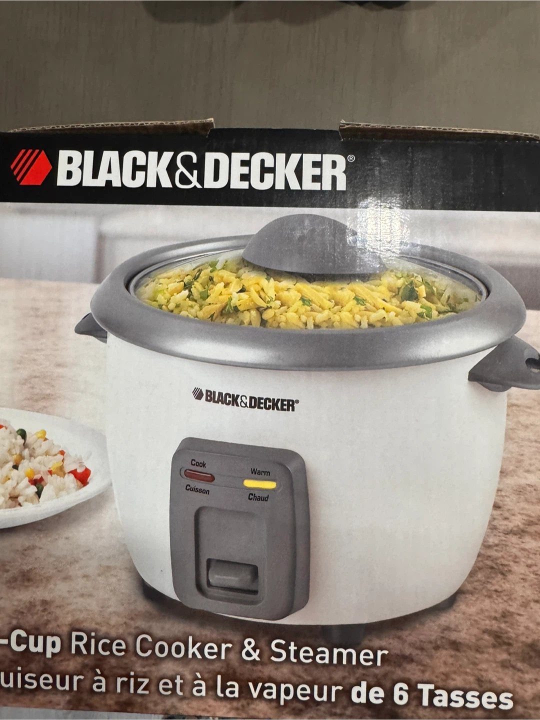 Black & Decker 6-Cup Rice Cooker & Steamer - photo 2