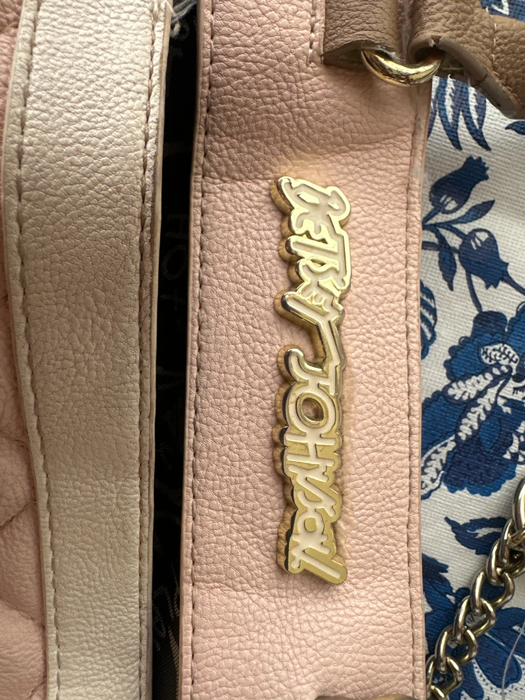 Betsey Johnson Pink Quilted Heart Satchel Handbag - photo 2