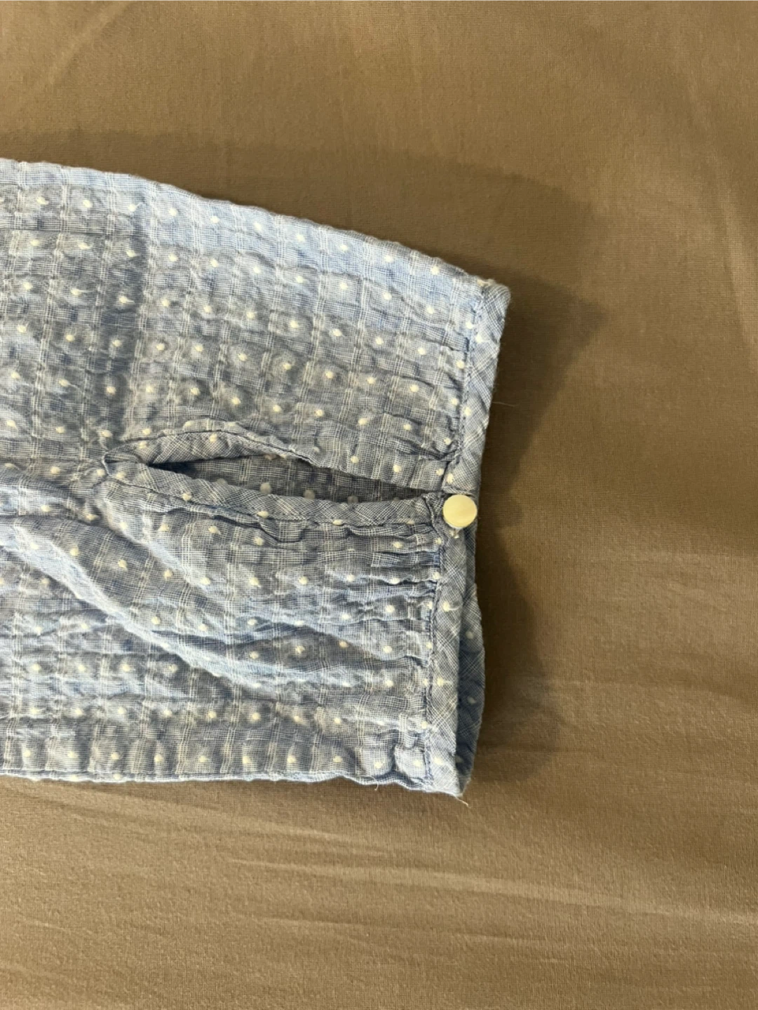 J. Crew Blue Gingham Puff Sleeve Blouse - photo 4