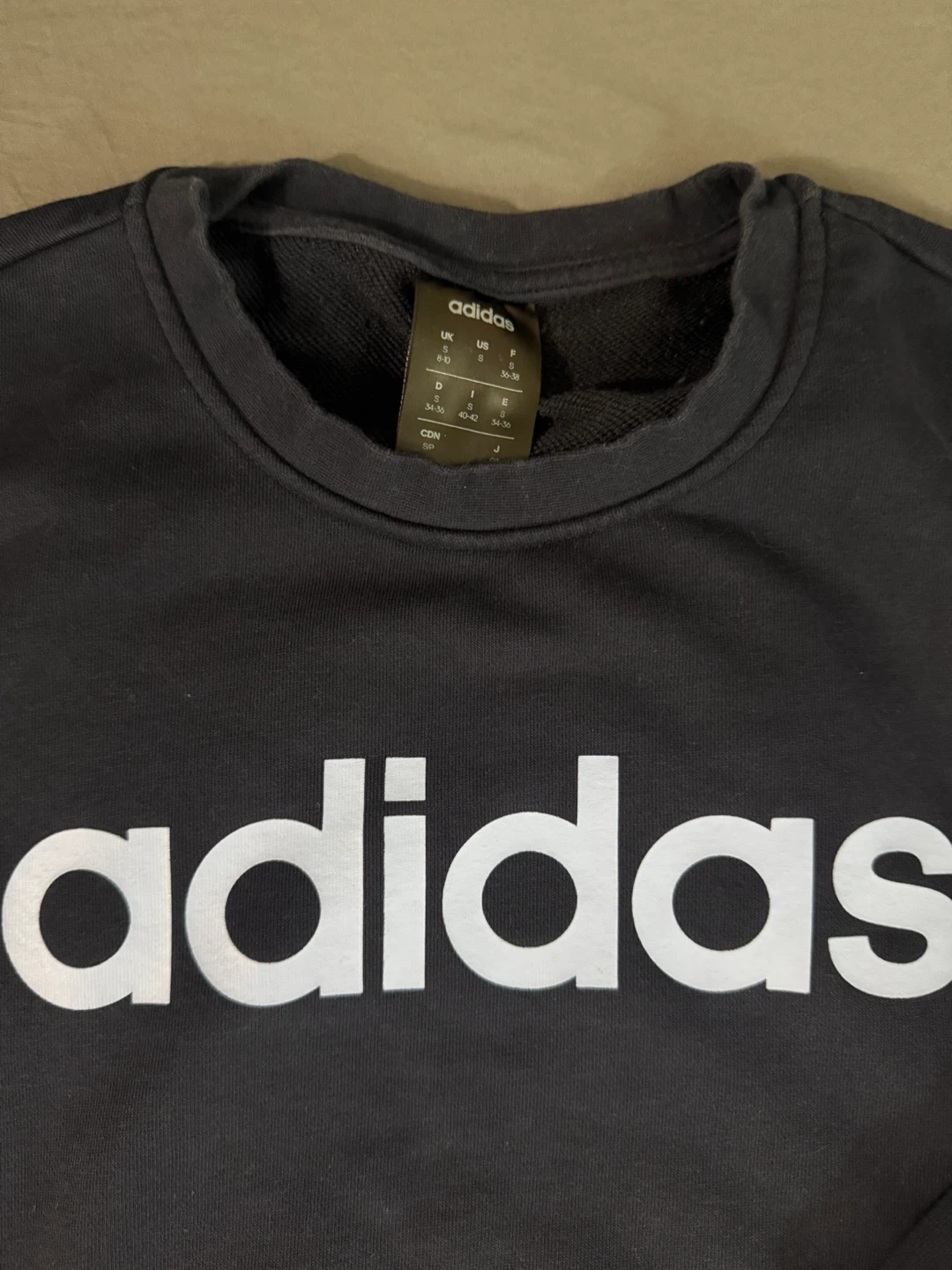Adidas Black Crewneck Sweatshirt with Logo - photo 2