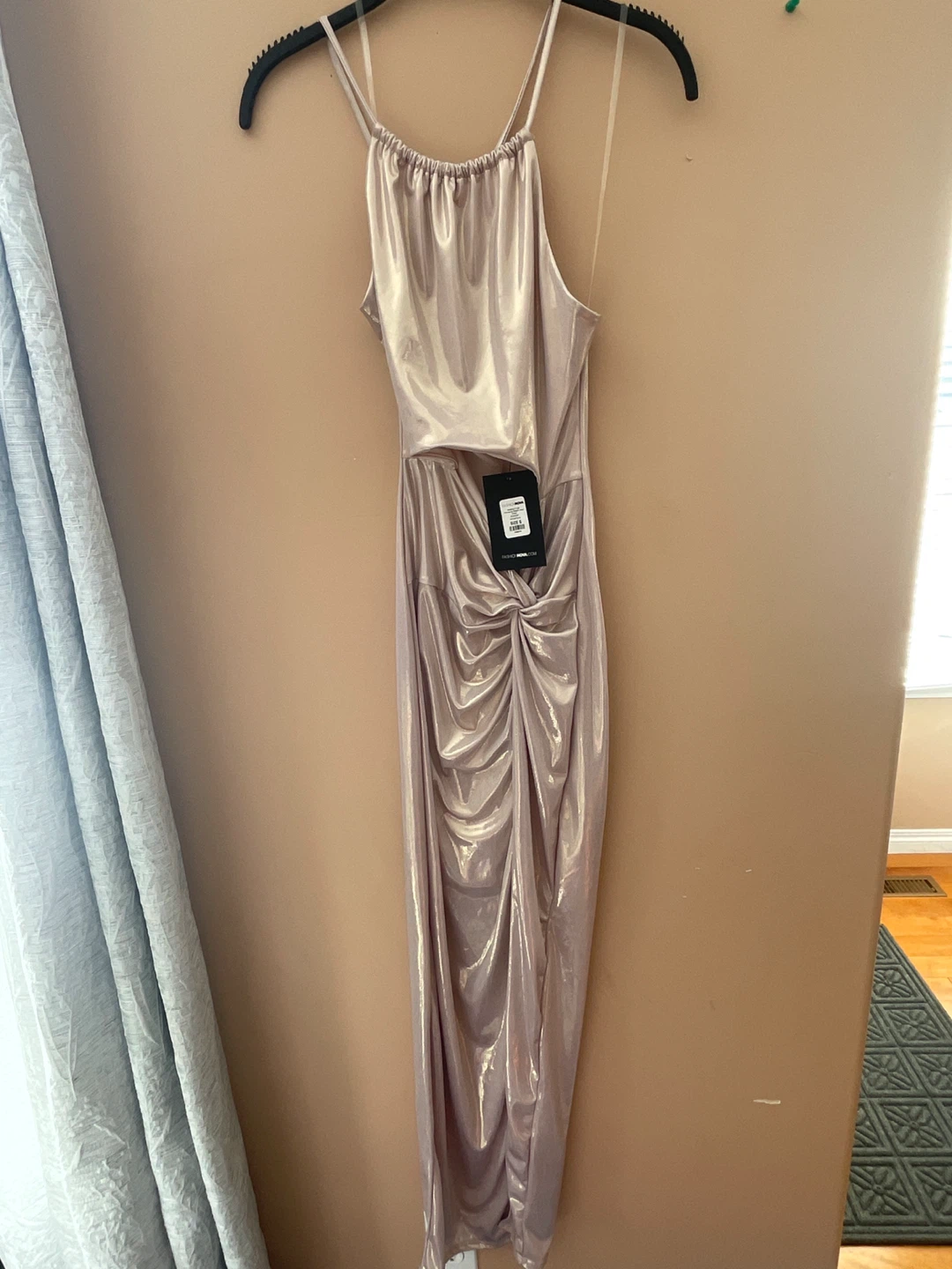 Fashion Nova Brown Cutout Maxi Dress