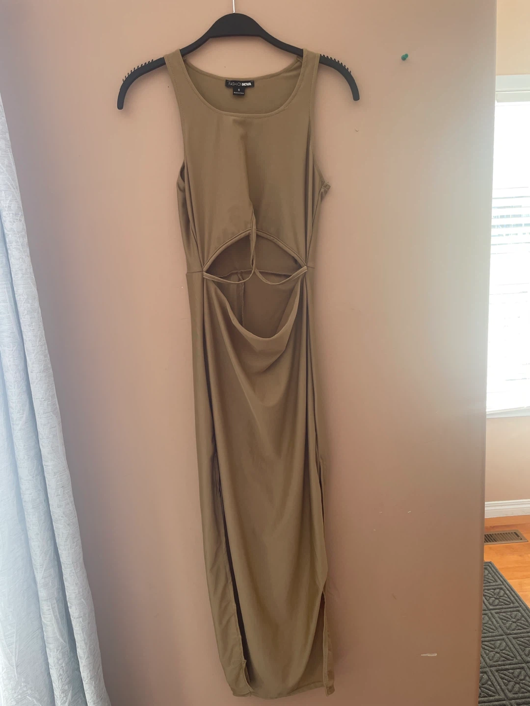 Fashion Nova Brown Cutout Maxi Dress - photo 2