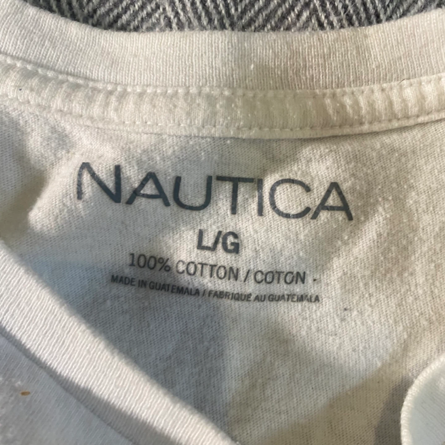 Nautica Fish Graphic White T-Shirt Size L - photo 4