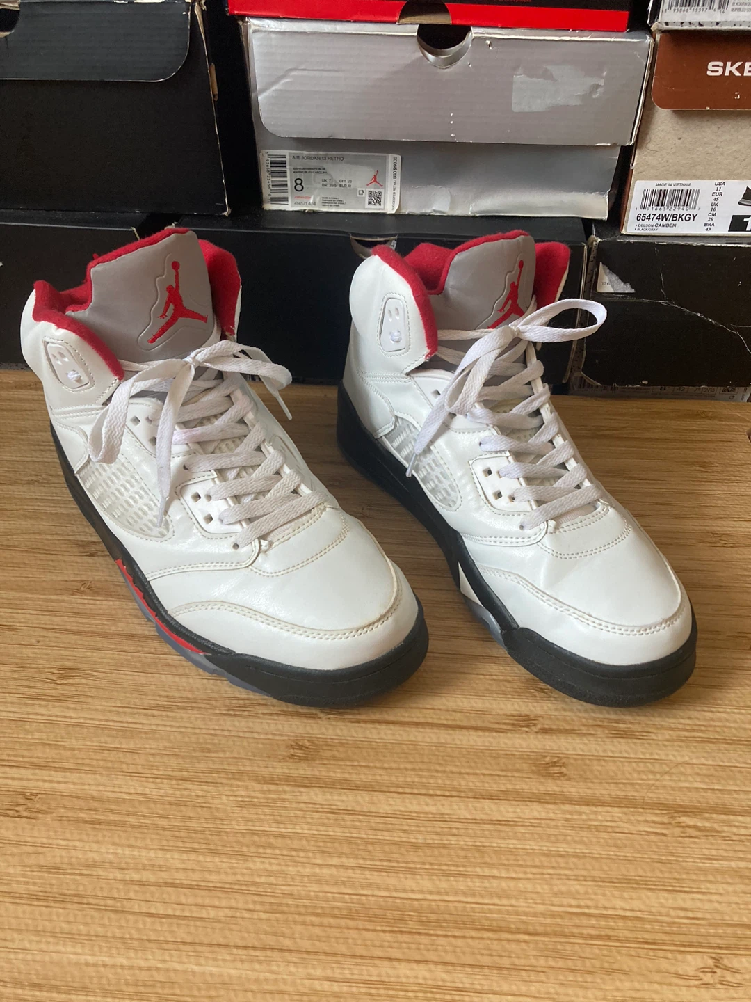 Jordan 5 retro white fire red (rps)