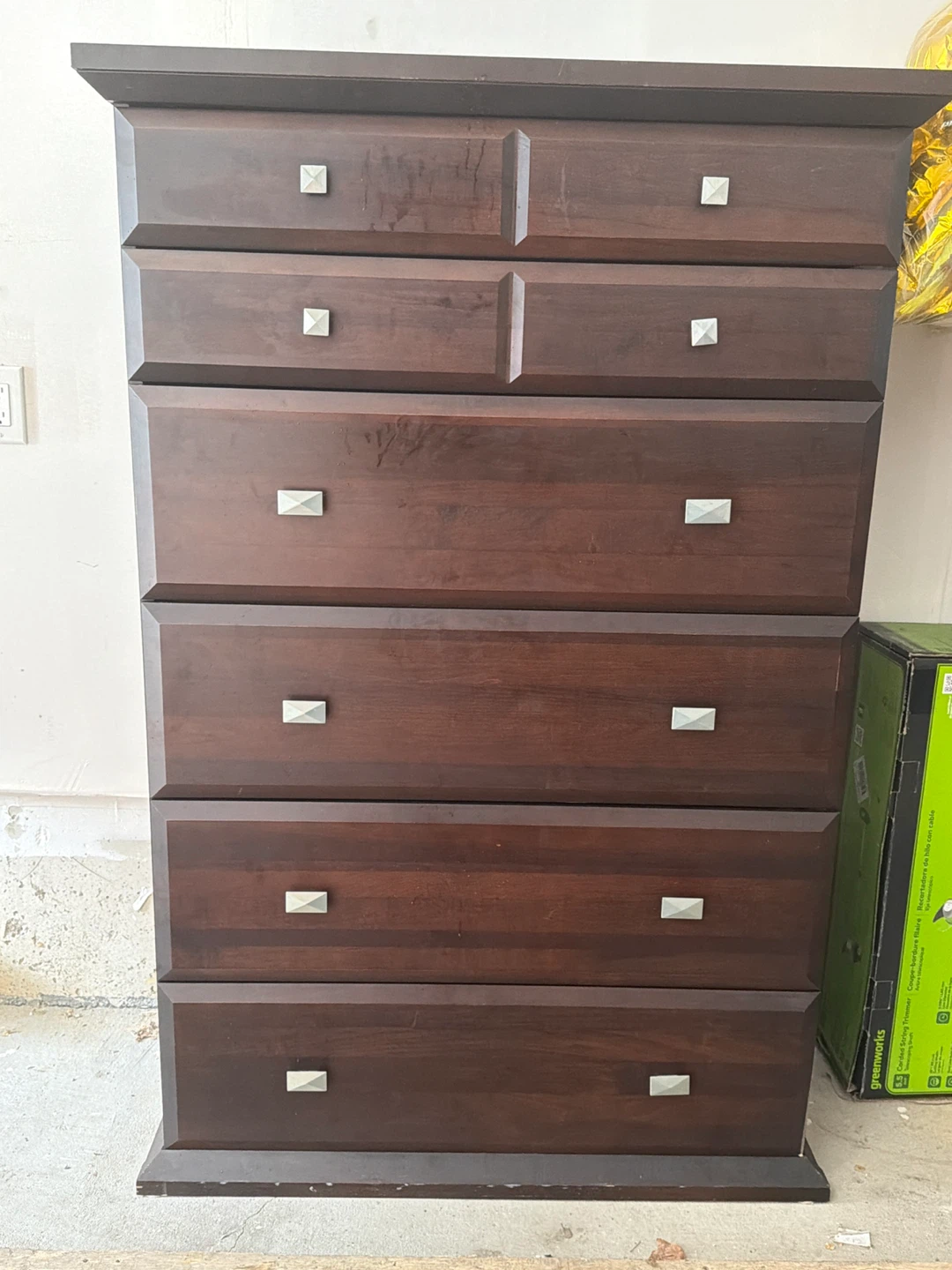 Dark Brown 7-Drawer Dresser