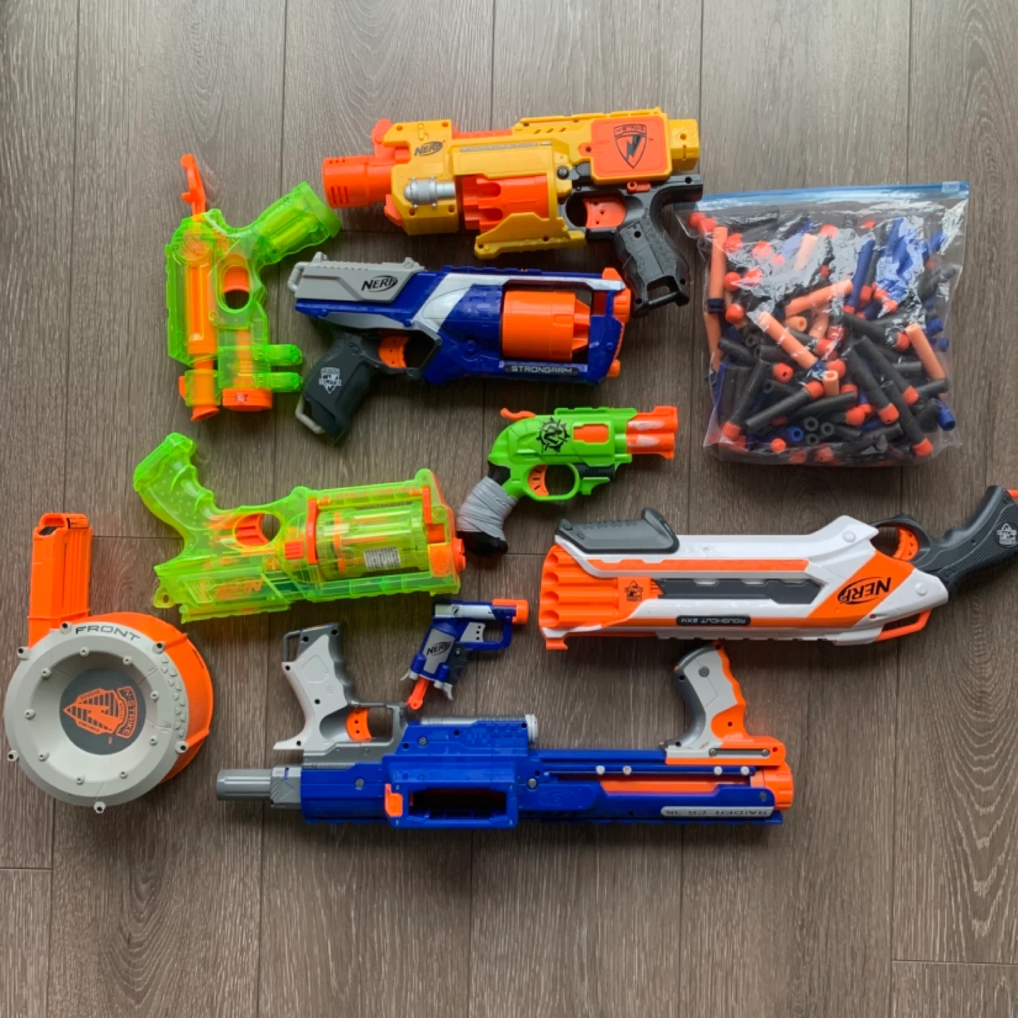 Assorted Nerf Blasters Guns and Darts Bundle