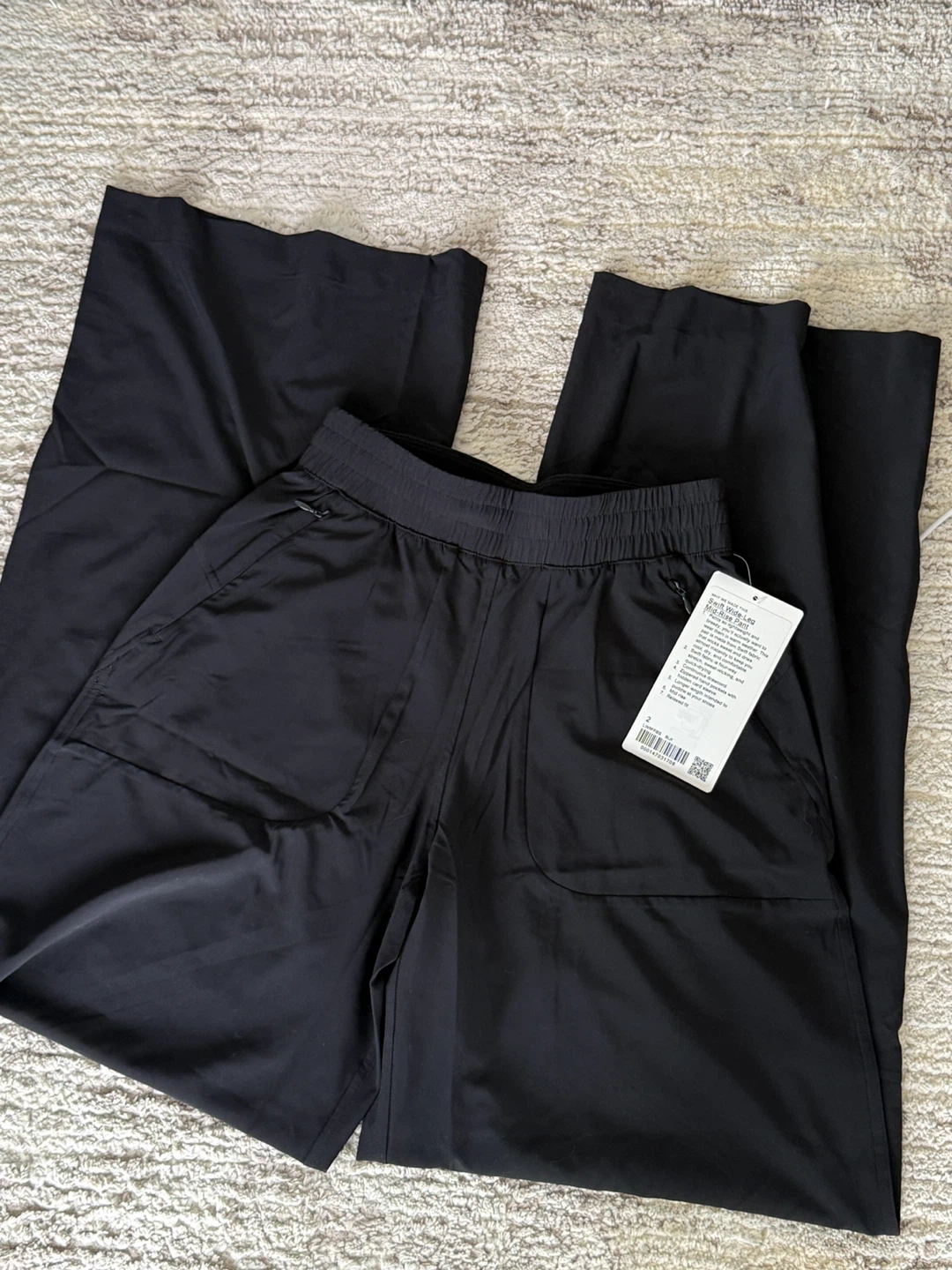 Lululemon Swift Wide-Leg Mid-Rise Pant Black Size 2