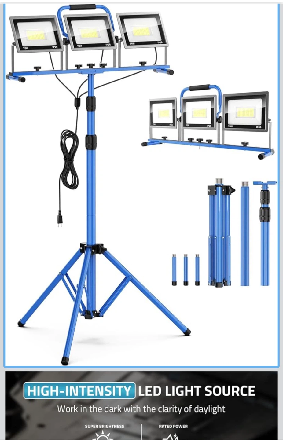 Blue Tripod LED Work Light