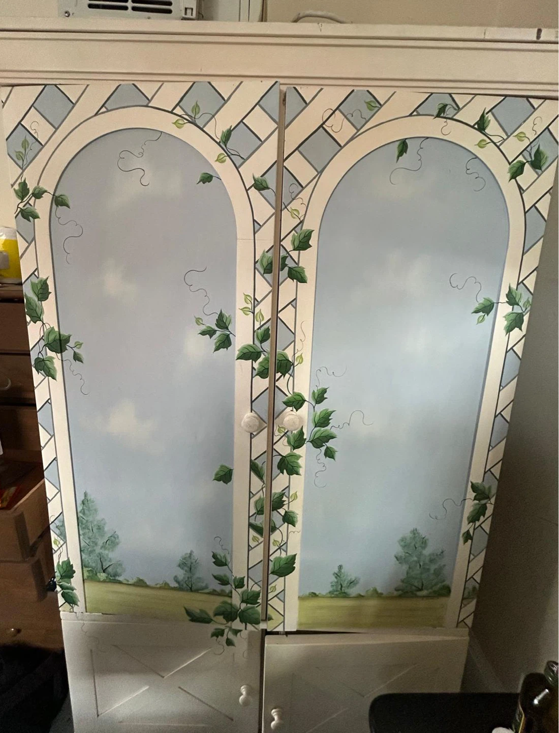 Hand-painted Armoire Wardrobe - photo 3