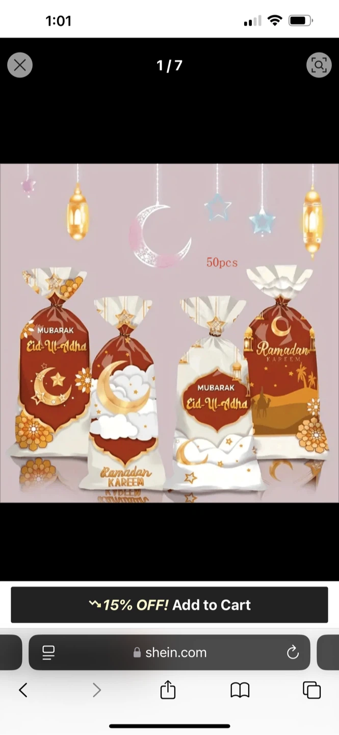 Eid Mubarak Treat Bags
