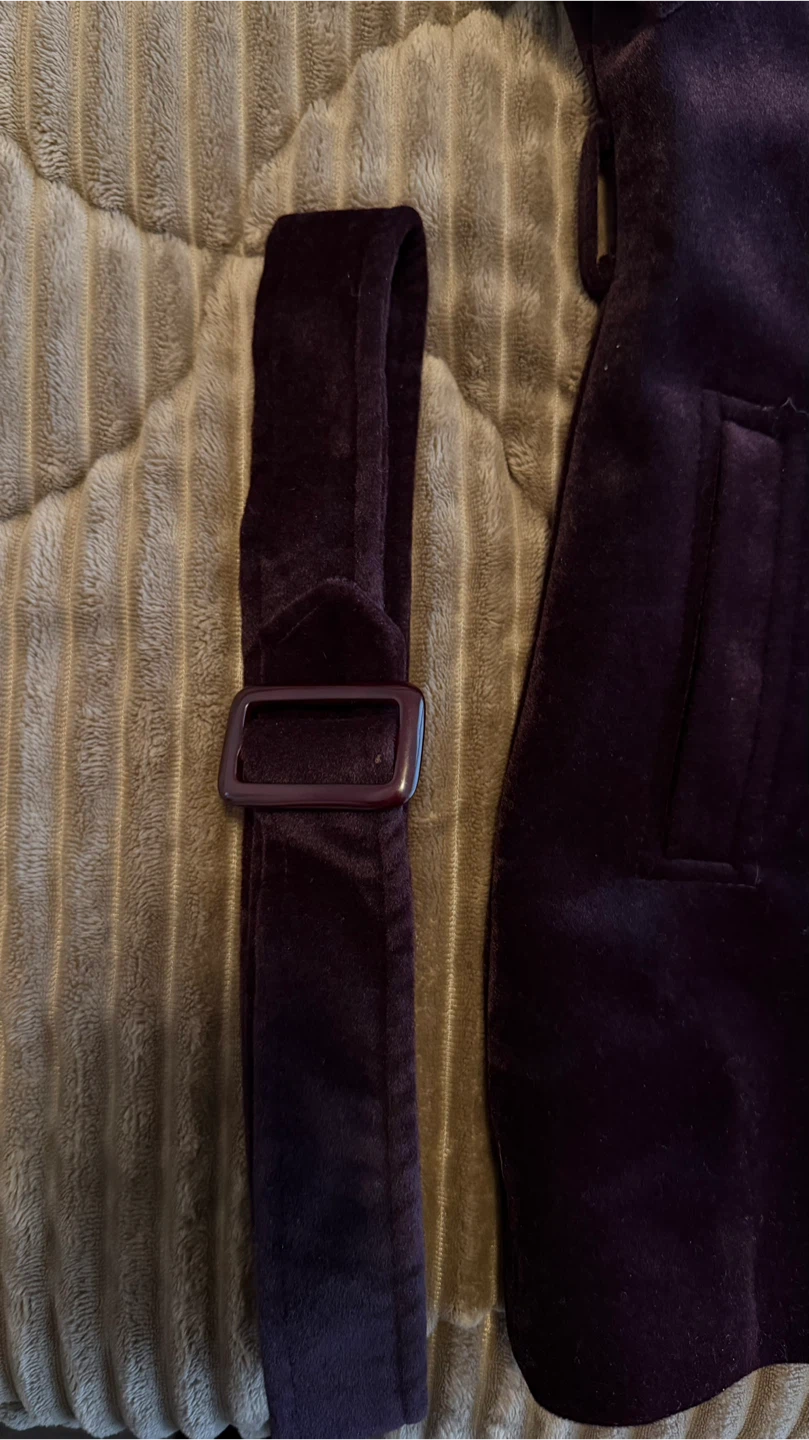 Women's Velour Jacket with Faux Fur Collar - photo 3