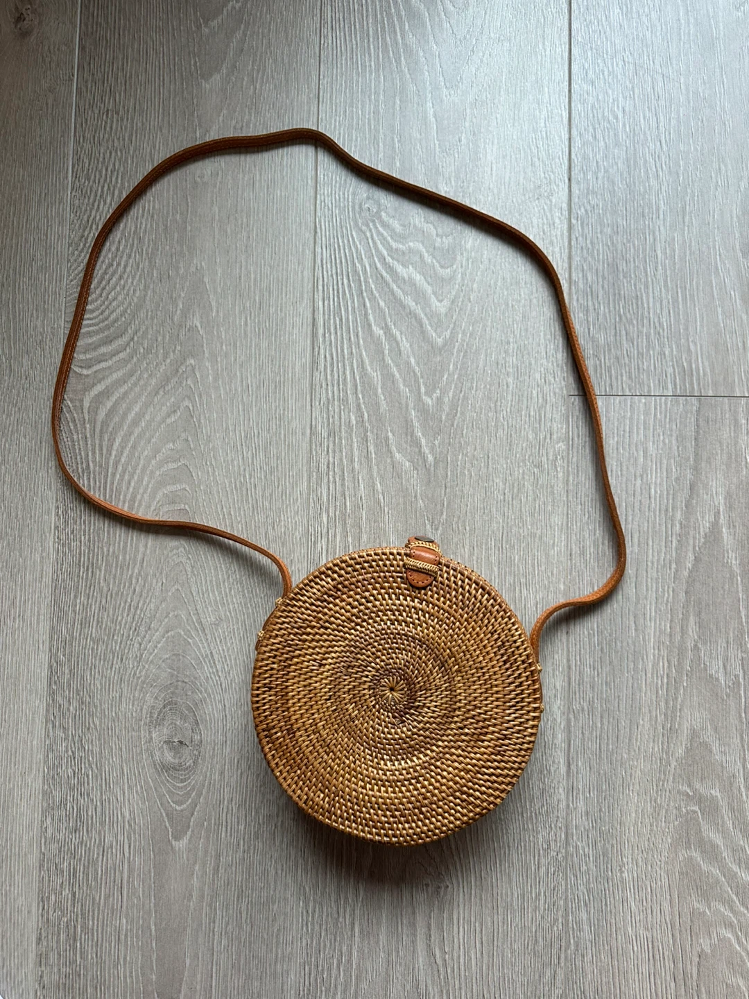 Casa Lovina Round Straw Rattan Shoulder Bag - photo 4
