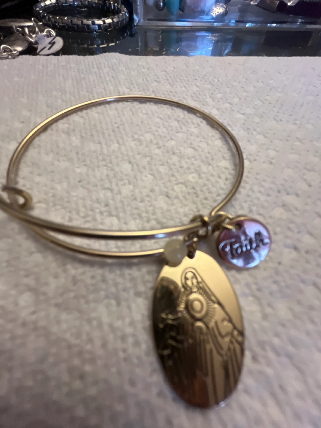 Alex and Ani "Faith" Charm Bangle Bracelet - photo 4