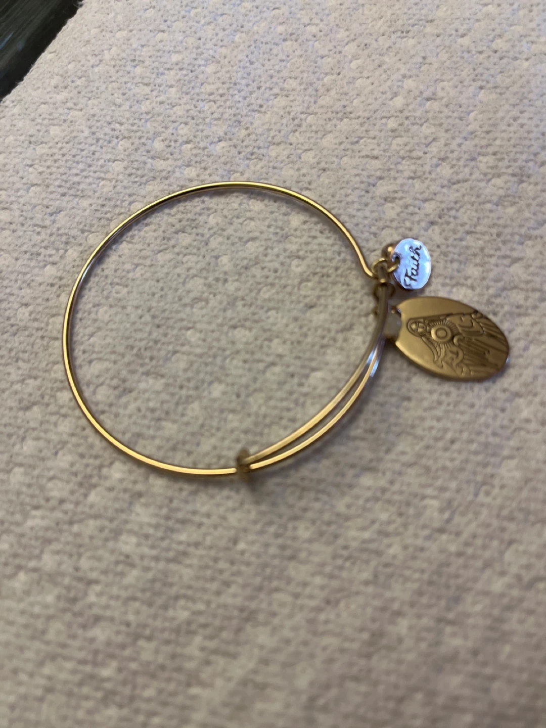 Alex and Ani "Faith" Charm Bangle Bracelet - photo 2