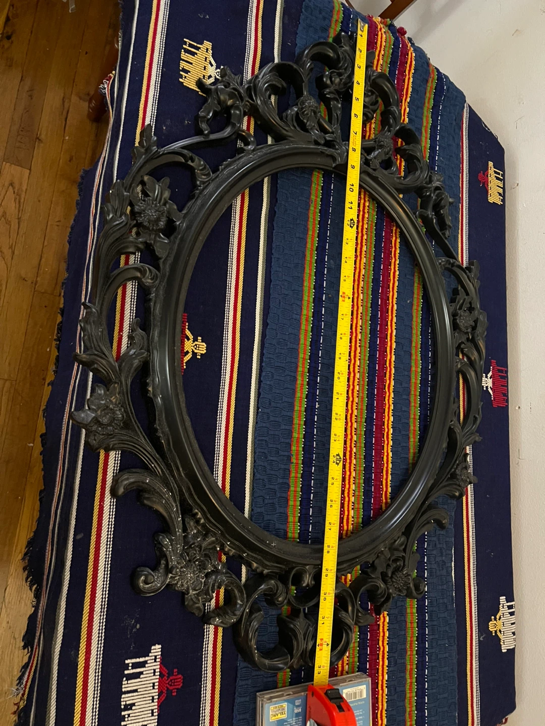 Ornate Black Oval plastic frame - photo 5