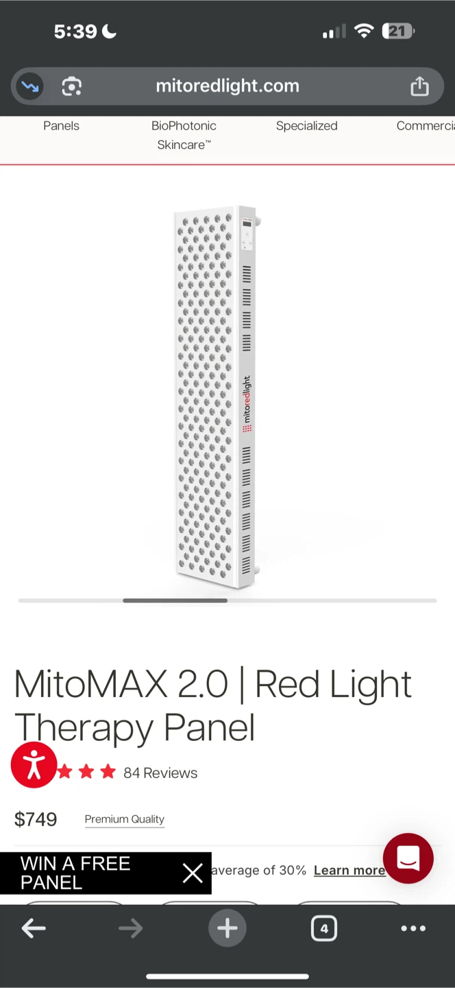 MitoMAX 2.0 Red Light Therapy Panel - photo 2