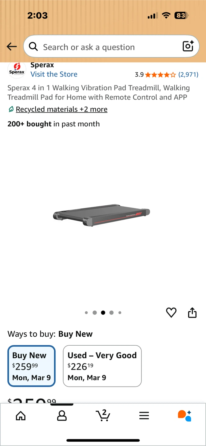 Sperax 4 in 1 Walking Treadmill Pad - photo 2