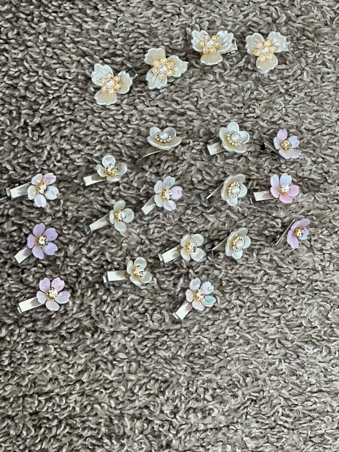 Flower Hair Clips - Set of 20 - photo 4