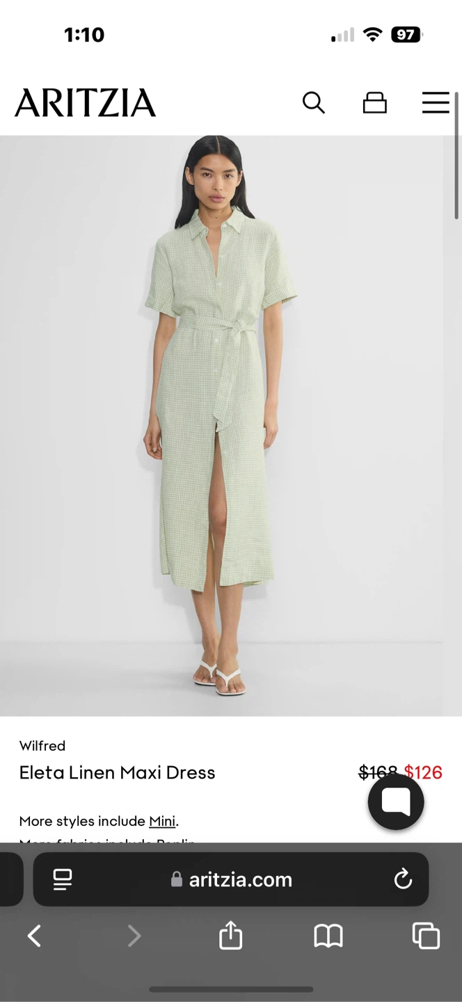 Wilfred Eleta Linen Maxi Dress