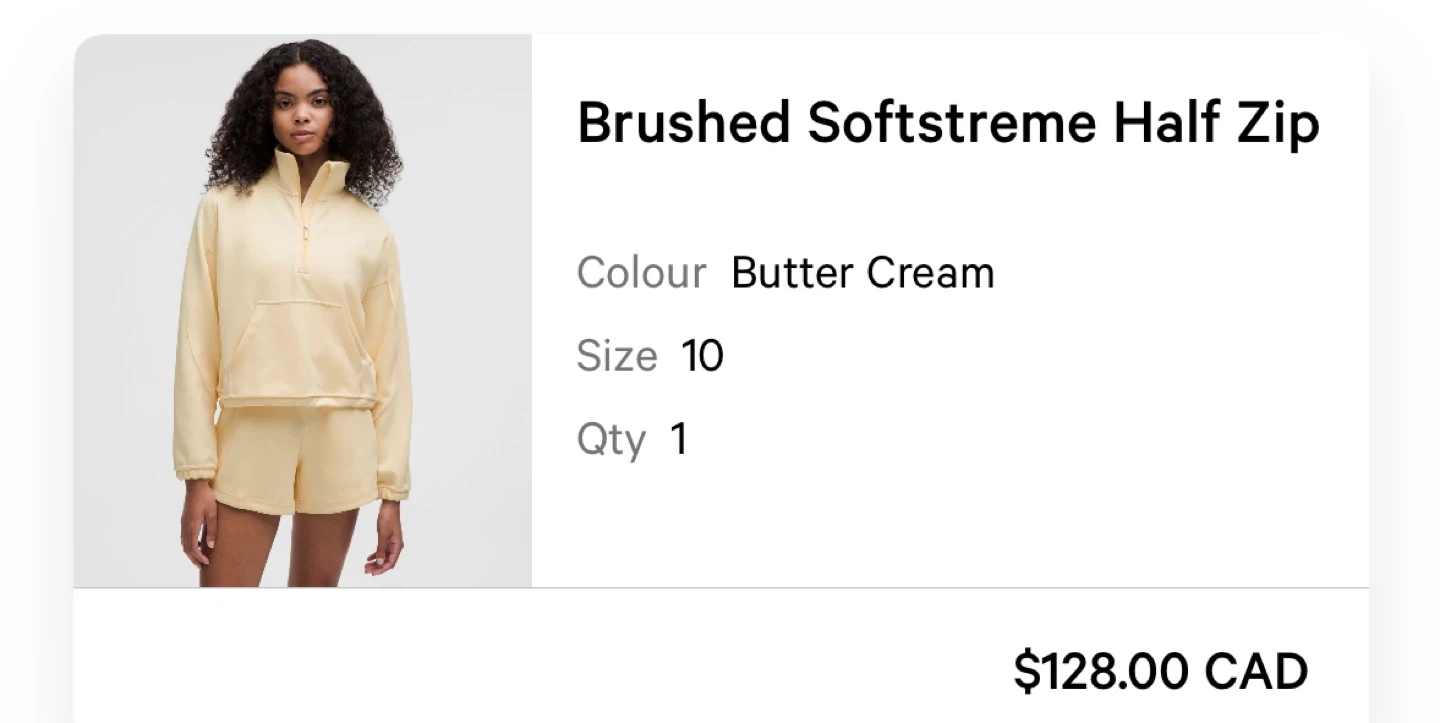 Brushed Softstreme Half Zip Butter Cream Size 10