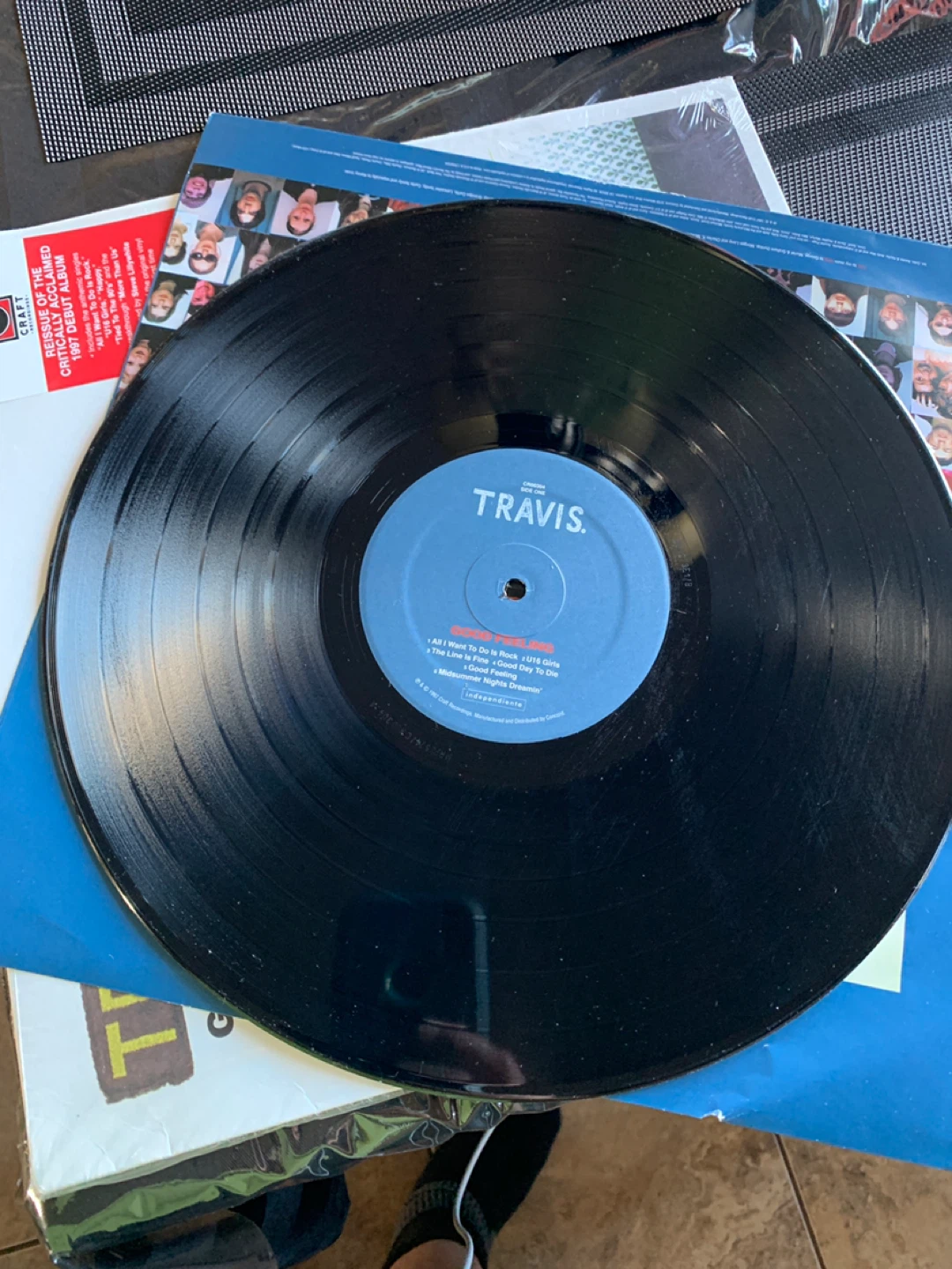 Travis Good Feeling 1997 Debut Album Vinyl Record - photo 5