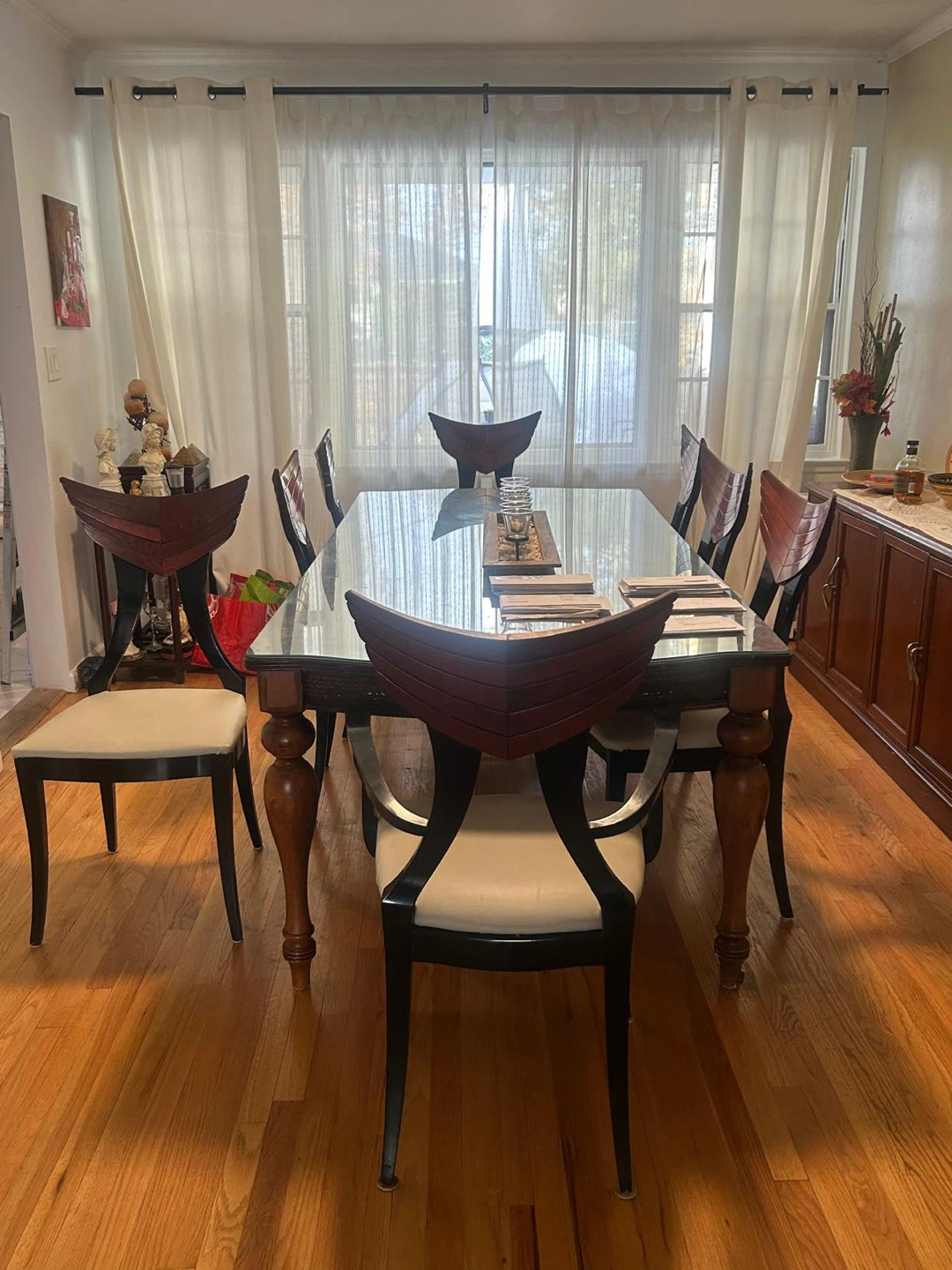 Dining Table Set with 8 Chairs