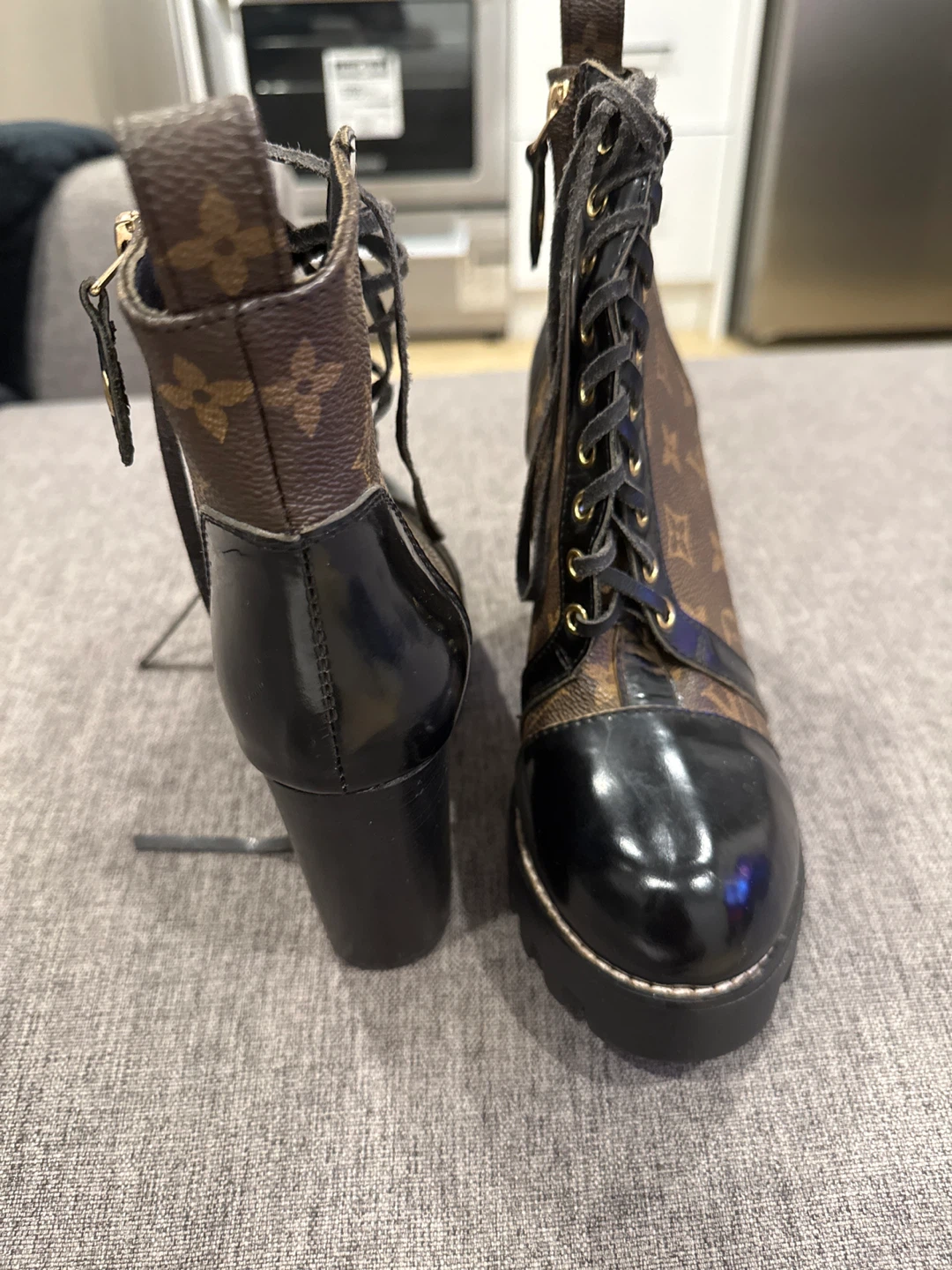 Louis Vuitton Inspired Combat Boots