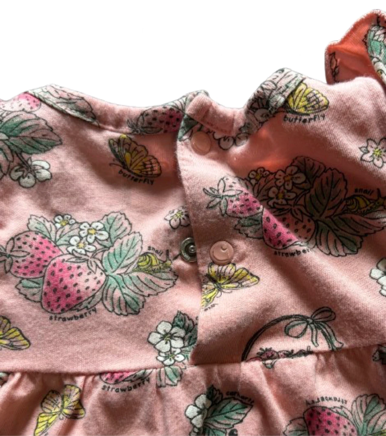 🍓 Carhartt Pink Strawberry Romper — 24M - photo 2