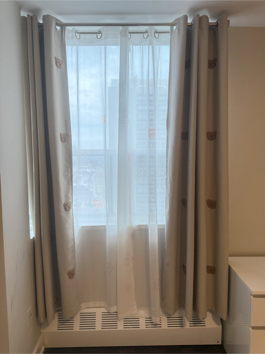 Cute Bear Print Curtains - photo 3